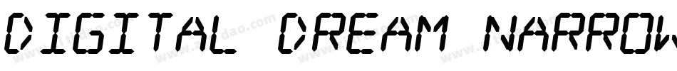 Digital dream Narrow字体转换